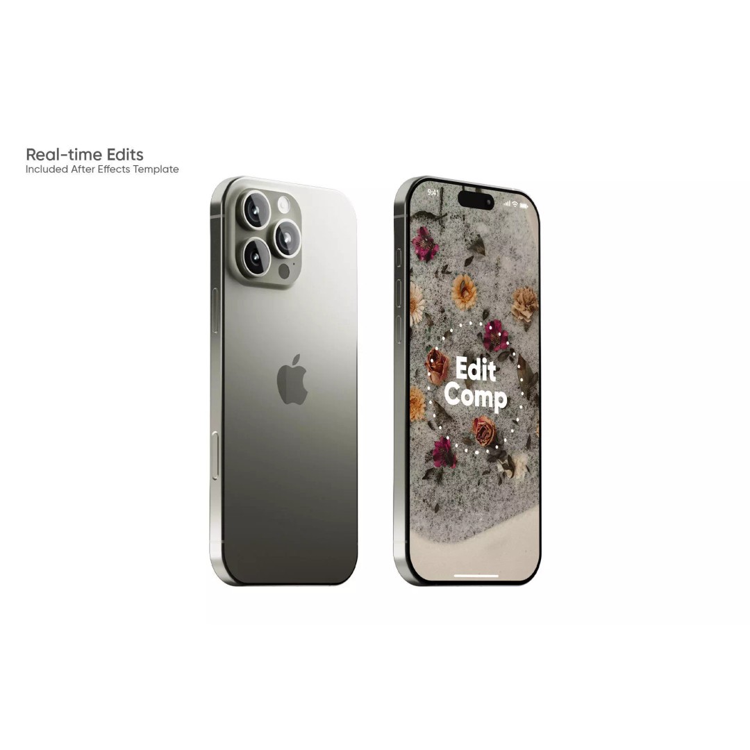 iPhone 16 Pro Max 3D Model – Realistic Element 3D & Cinema 4D Asset - View 3