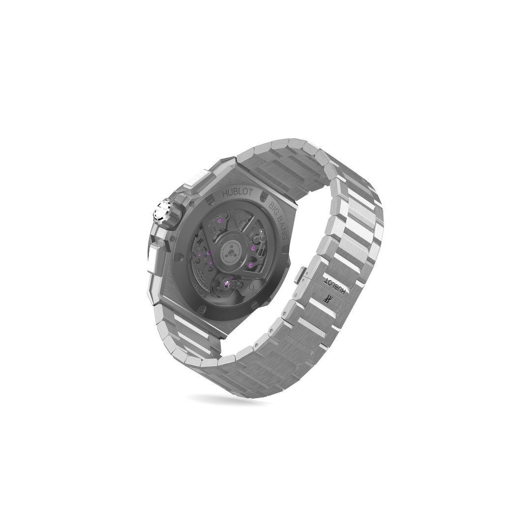 Hublot Big Bang 3D Model – High Poly Watch, FBX, OBJ, Game Ready - View 17
