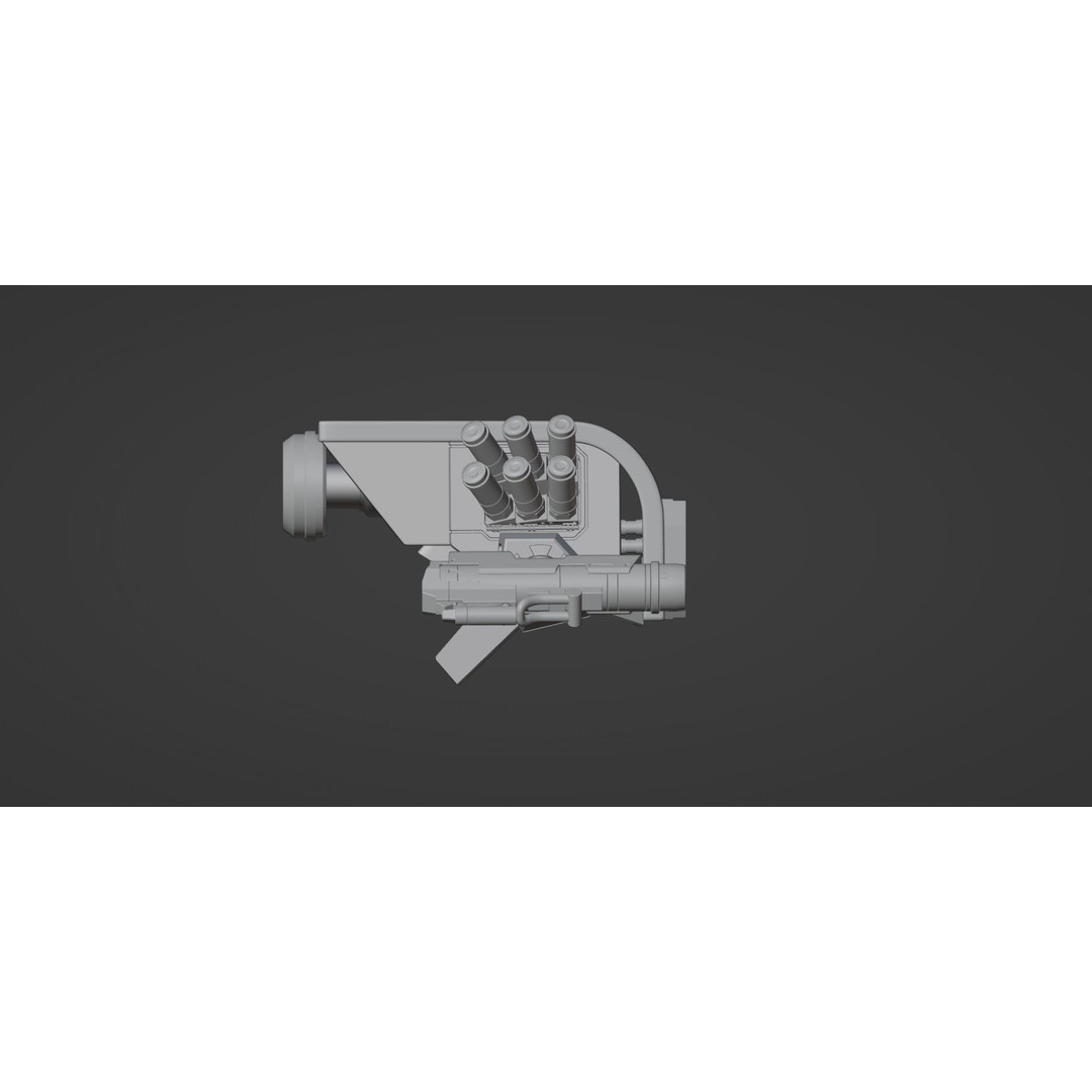 Sci-Fi Drone 3D Model – Untextured High Poly Asset, FBX, OBJ - View 13