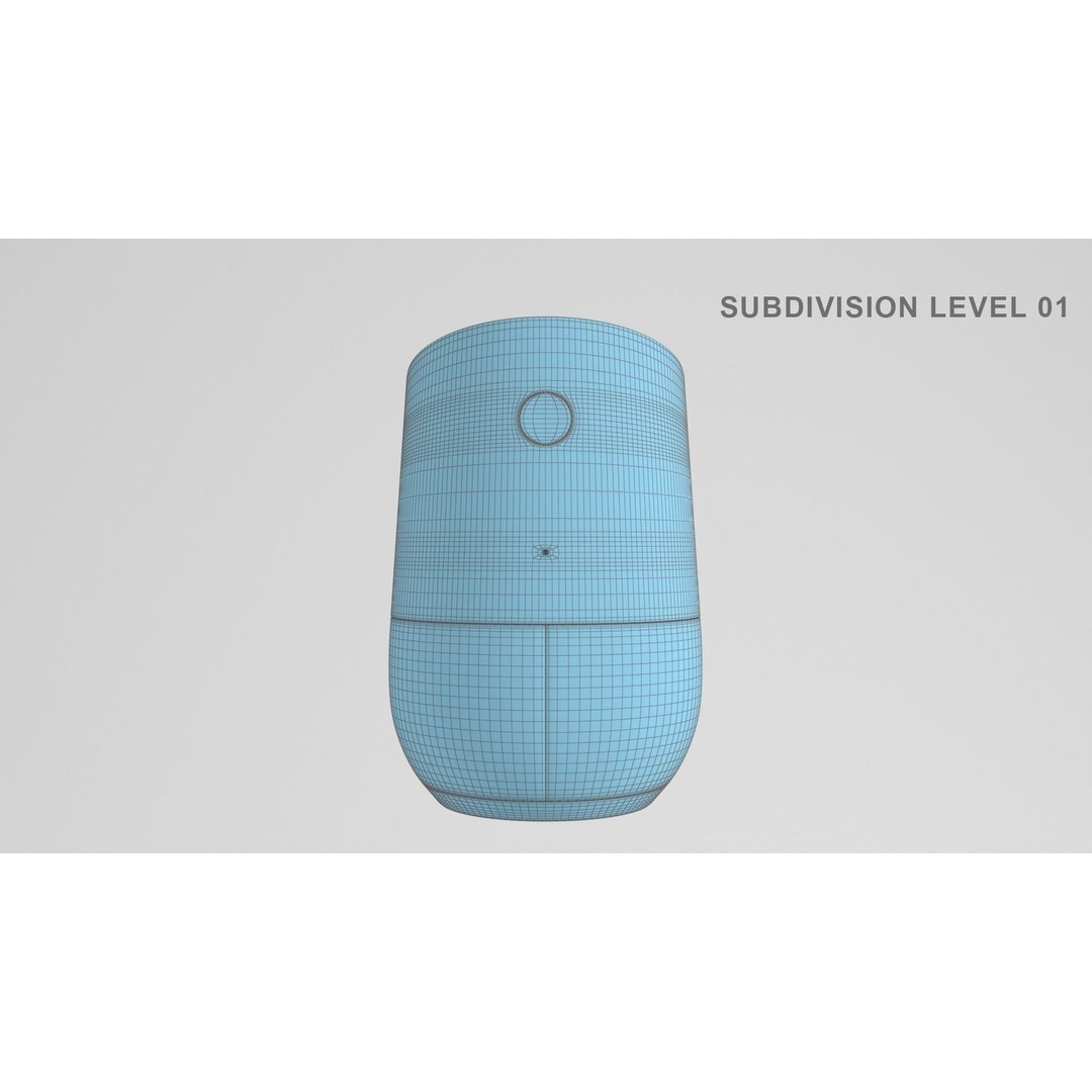 Google Home 3D Model – High Poly PBR Audio Device, FBX & OBJ - View 16
