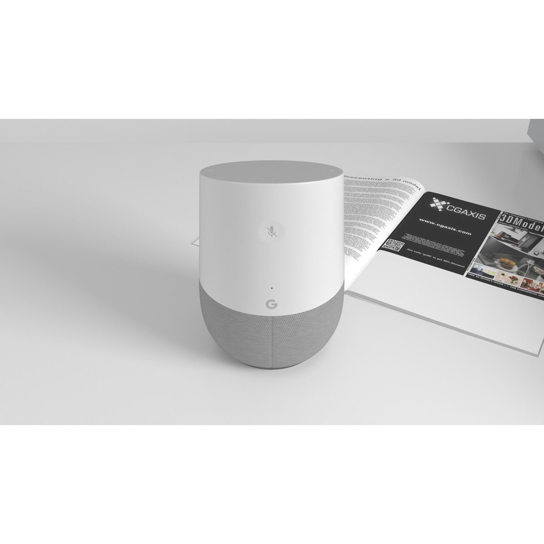 Google Home 3D Model – High Poly PBR Audio Device, FBX & OBJ - View 8