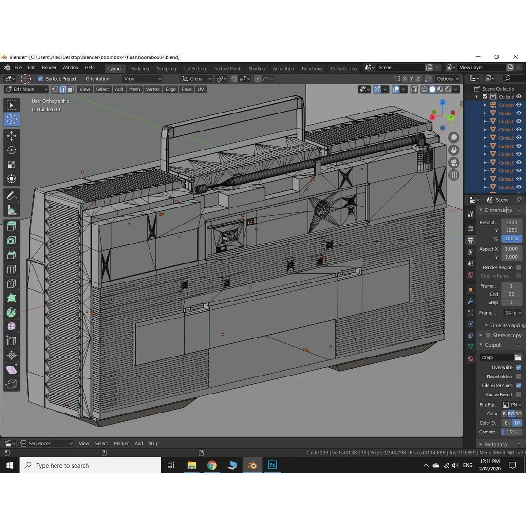 Retro Boombox 3D Model – Vintage Audio Pack, FBX & PBR Textures - View 13