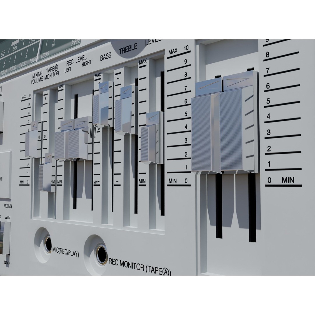 Retro Boombox 3D Model – Vintage Audio Pack, FBX & PBR Textures - View 24