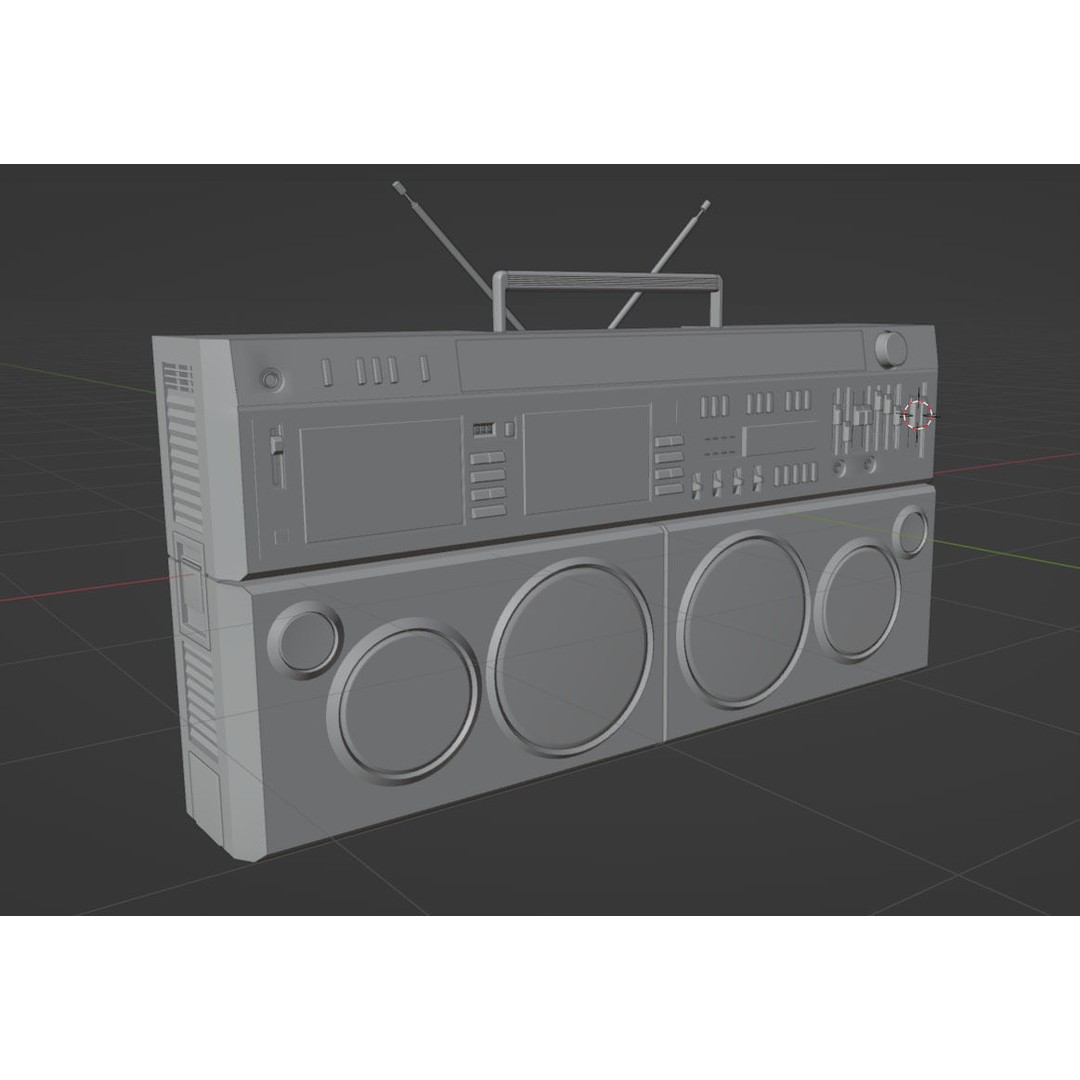 Retro Boombox 3D Model – Vintage Audio Pack, FBX & PBR Textures - View 26
