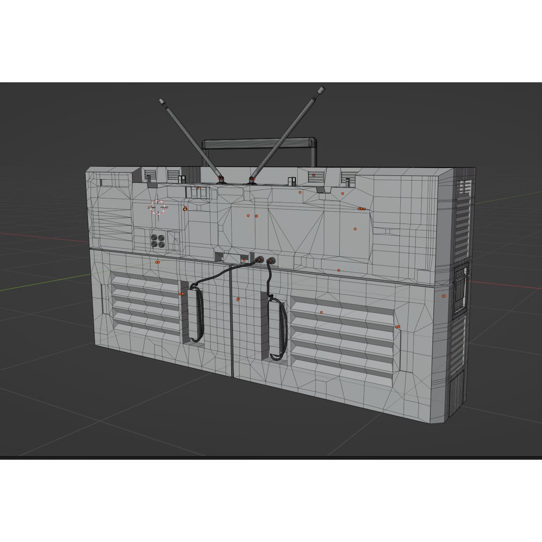 Retro Boombox 3D Model – Vintage Audio Pack, FBX & PBR Textures - View 28