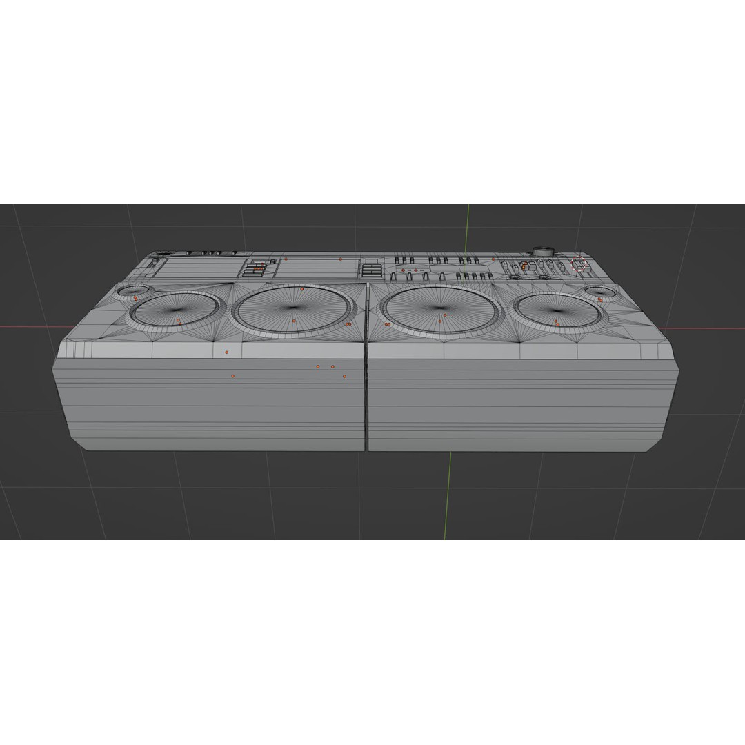 Retro Boombox 3D Model – Vintage Audio Pack, FBX & PBR Textures - View 30