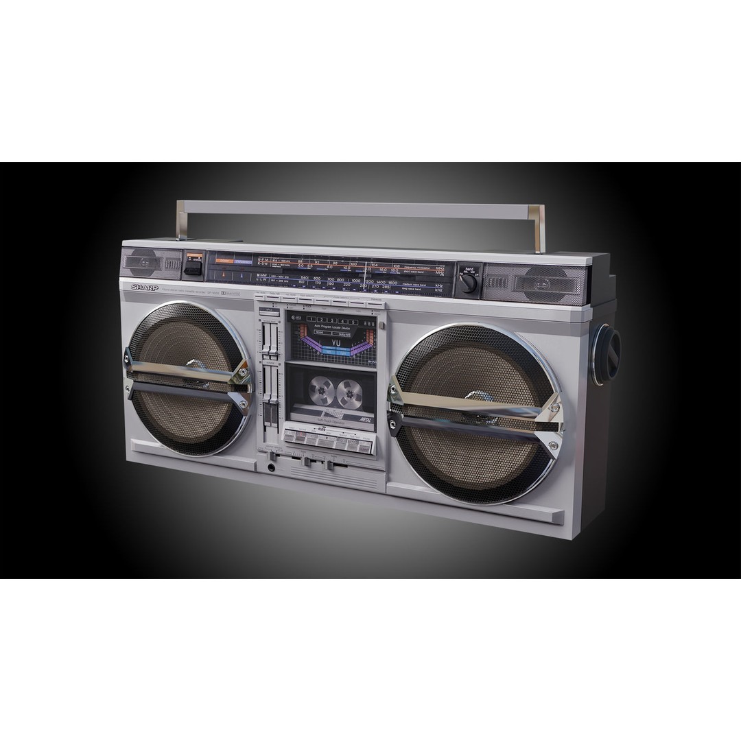 Retro Boombox 3D Model – Vintage Audio Pack, FBX & PBR Textures - View 34