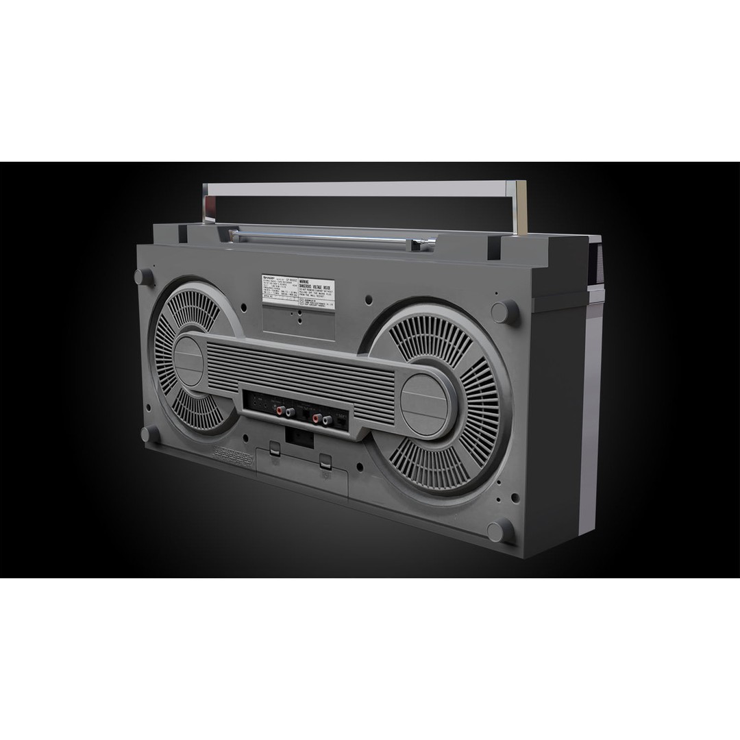 Retro Boombox 3D Model – Vintage Audio Pack, FBX & PBR Textures - View 36