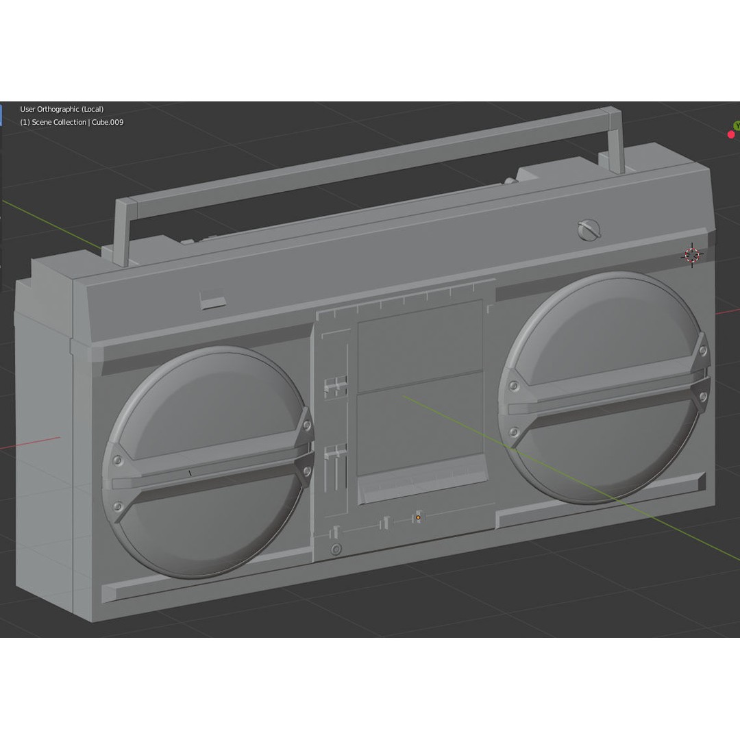 Retro Boombox 3D Model – Vintage Audio Pack, FBX & PBR Textures - View 37