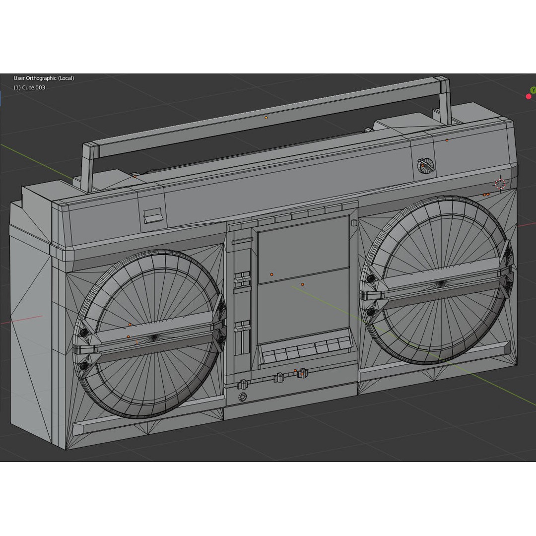 Retro Boombox 3D Model – Vintage Audio Pack, FBX & PBR Textures - View 38