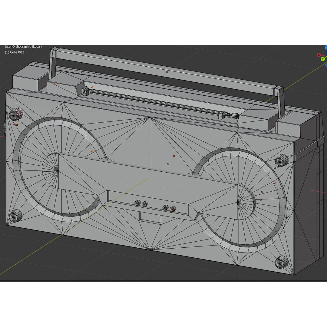 Retro Boombox 3D Model – Vintage Audio Pack, FBX & PBR Textures - View 39