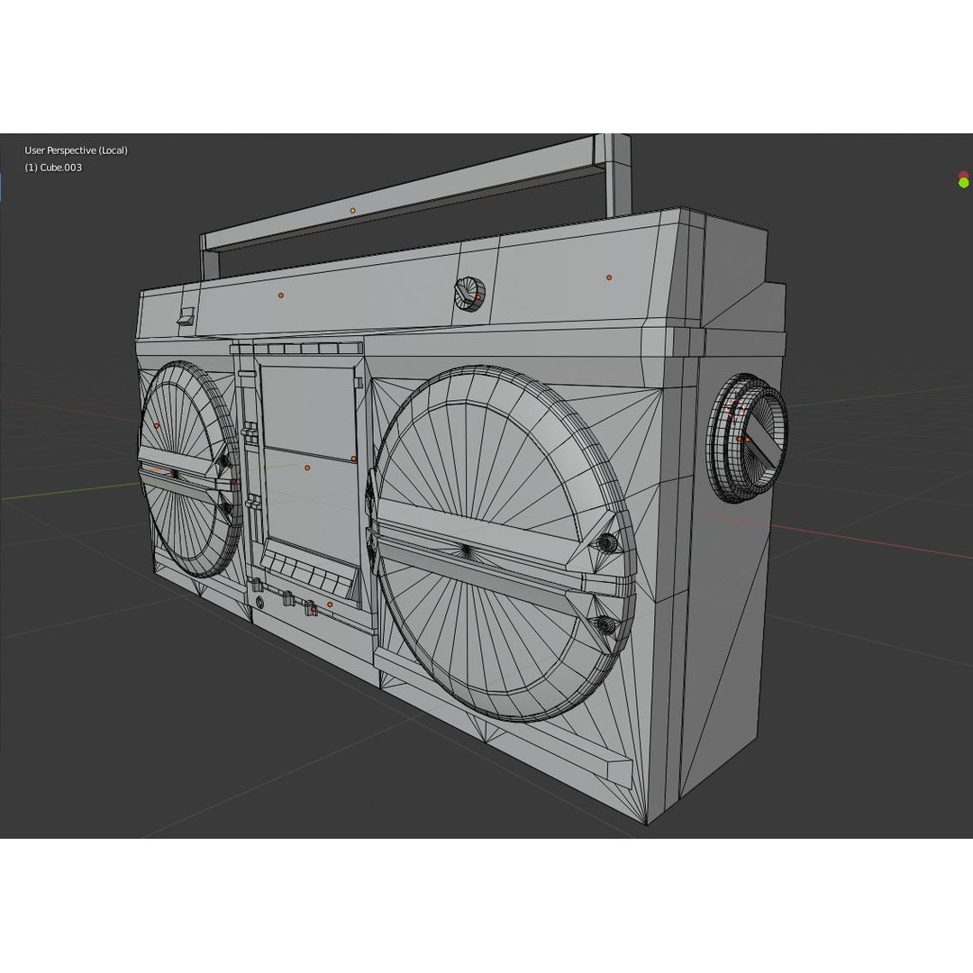 Retro Boombox 3D Model – Vintage Audio Pack, FBX & PBR Textures - View 40