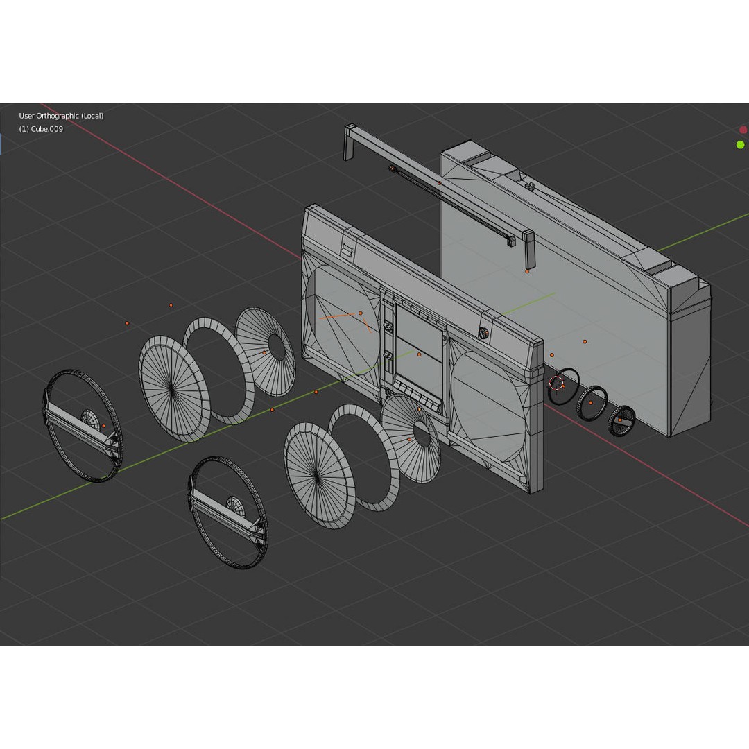 Retro Boombox 3D Model – Vintage Audio Pack, FBX & PBR Textures - View 42