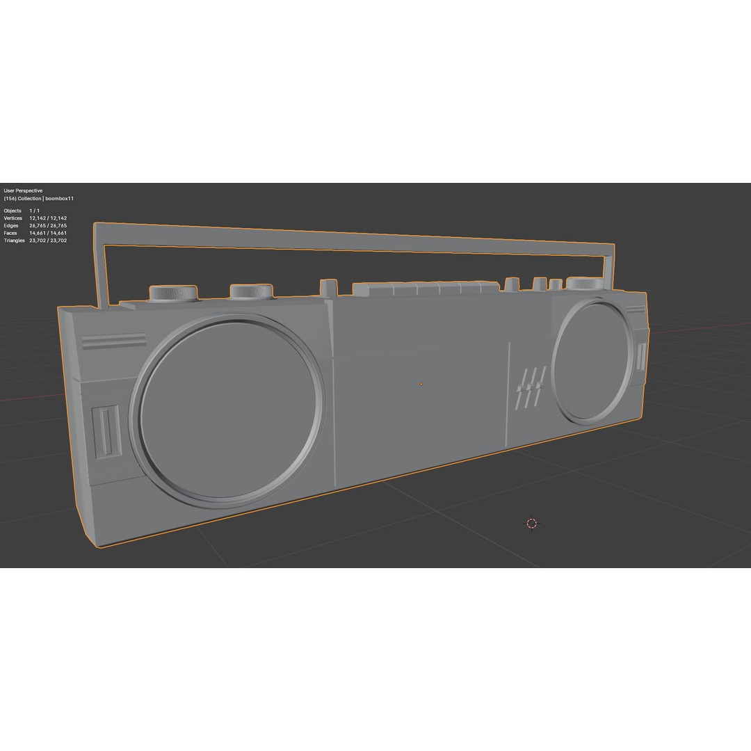 Retro Boombox 3D Model – Vintage Audio Pack, FBX & PBR Textures - View 49