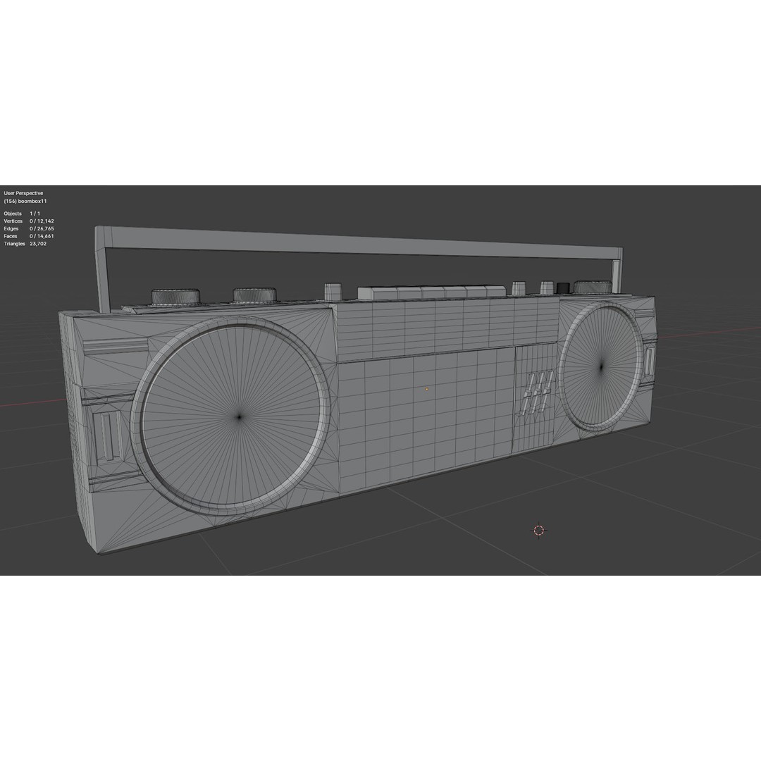 Retro Boombox 3D Model – Vintage Audio Pack, FBX & PBR Textures - View 50