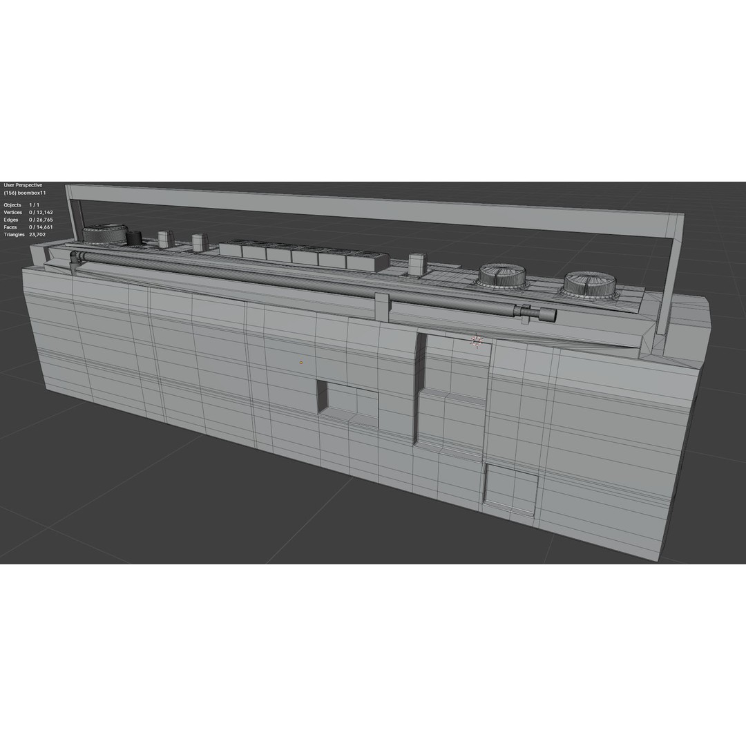 Retro Boombox 3D Model – Vintage Audio Pack, FBX & PBR Textures - View 51