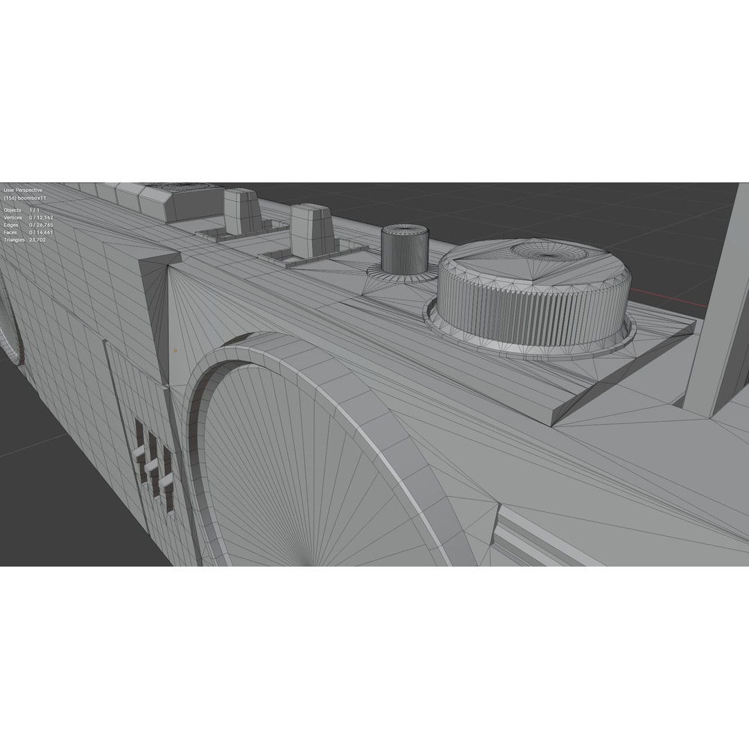 Retro Boombox 3D Model – Vintage Audio Pack, FBX & PBR Textures - View 52