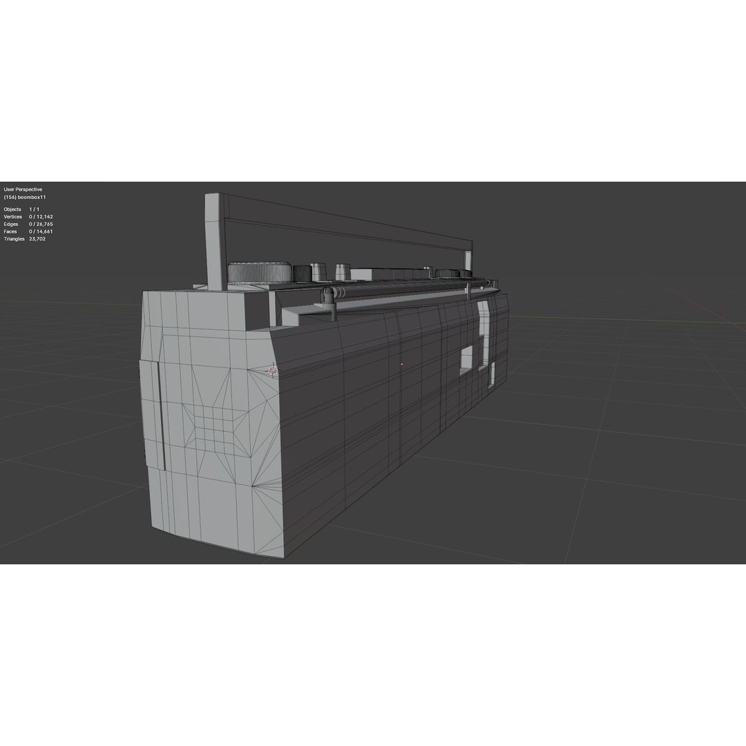 Retro Boombox 3D Model – Vintage Audio Pack, FBX & PBR Textures - View 53