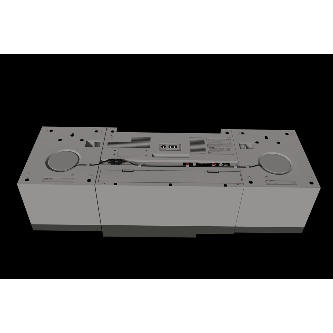 Retro Boombox 3D Model – Vintage Audio Pack, FBX & PBR Textures - View 57