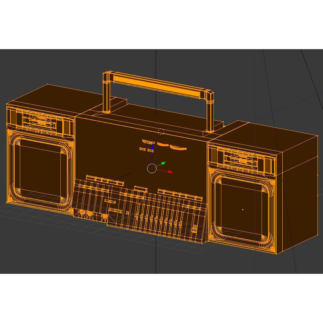 Retro Boombox 3D Model – Vintage Audio Pack, FBX & PBR Textures - View 59