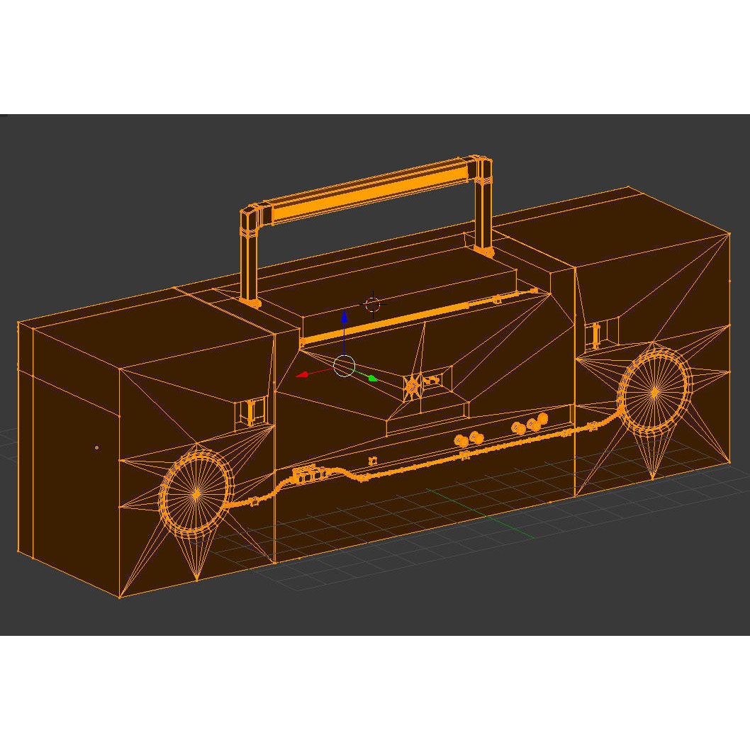 Retro Boombox 3D Model – Vintage Audio Pack, FBX & PBR Textures - View 60