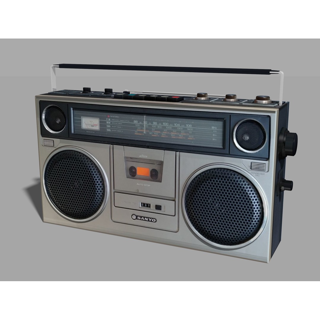 Retro Boombox 3D Model – Vintage Audio Pack, FBX & PBR Textures - View 63