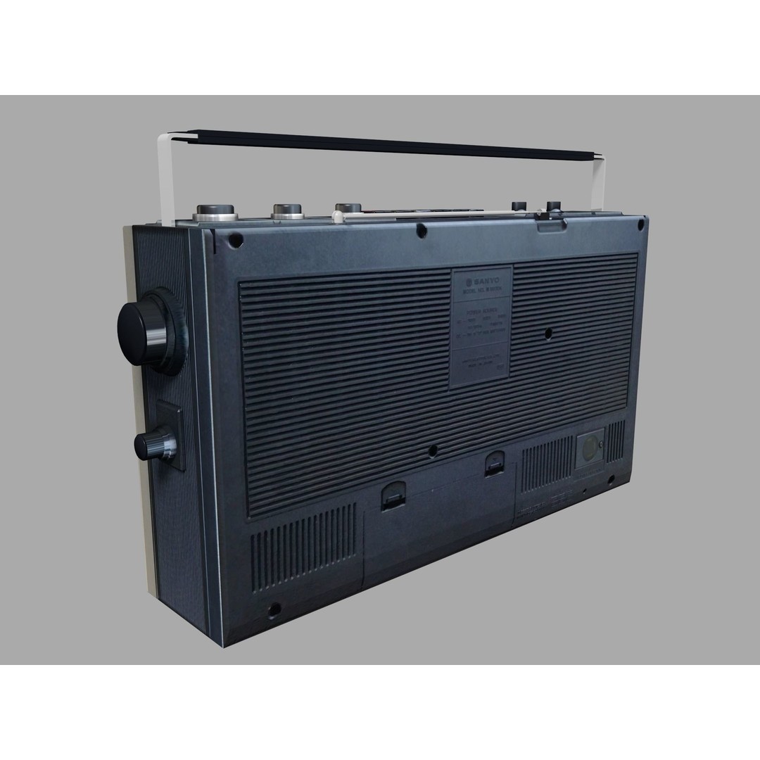 Retro Boombox 3D Model – Vintage Audio Pack, FBX & PBR Textures - View 65
