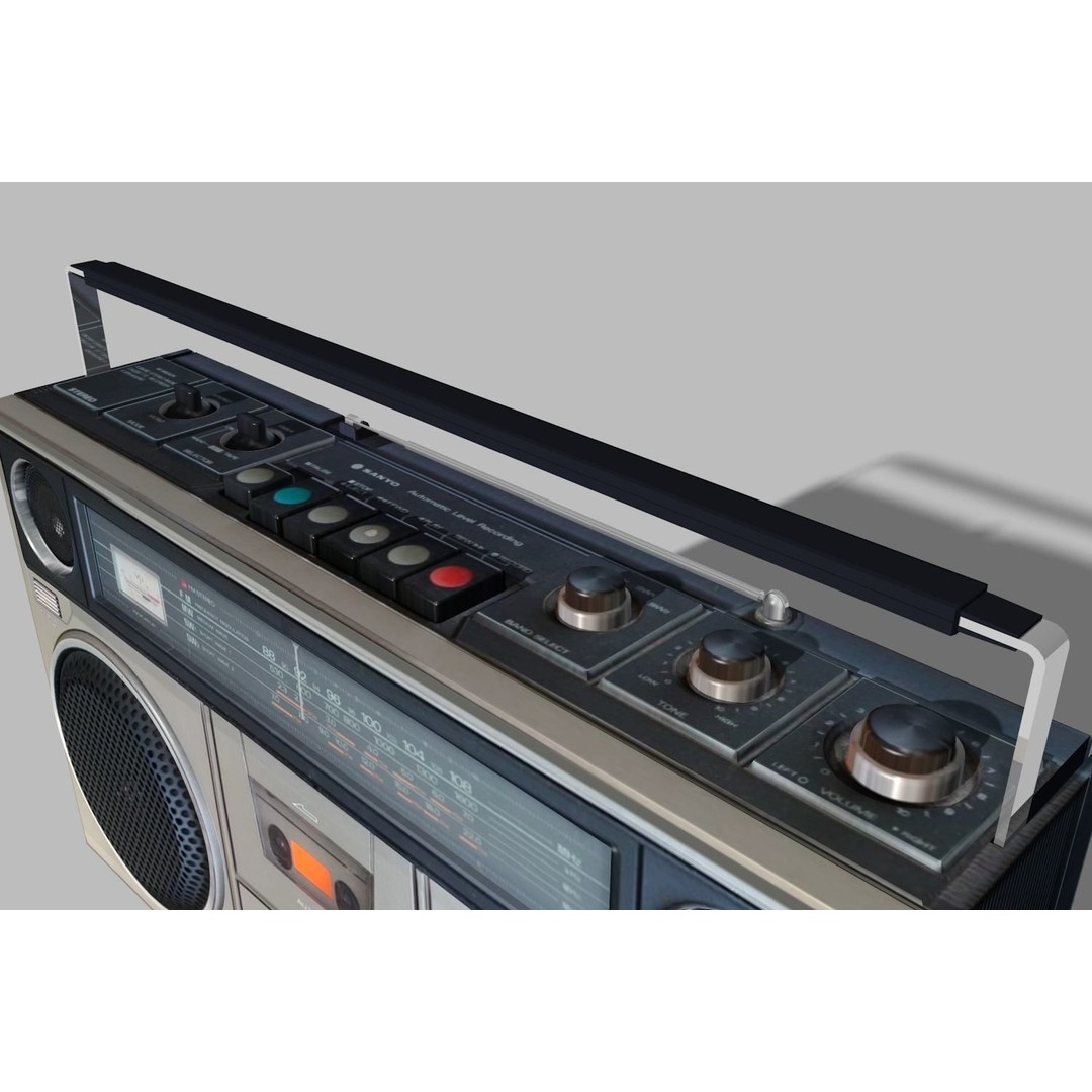 Retro Boombox 3D Model – Vintage Audio Pack, FBX & PBR Textures - View 66