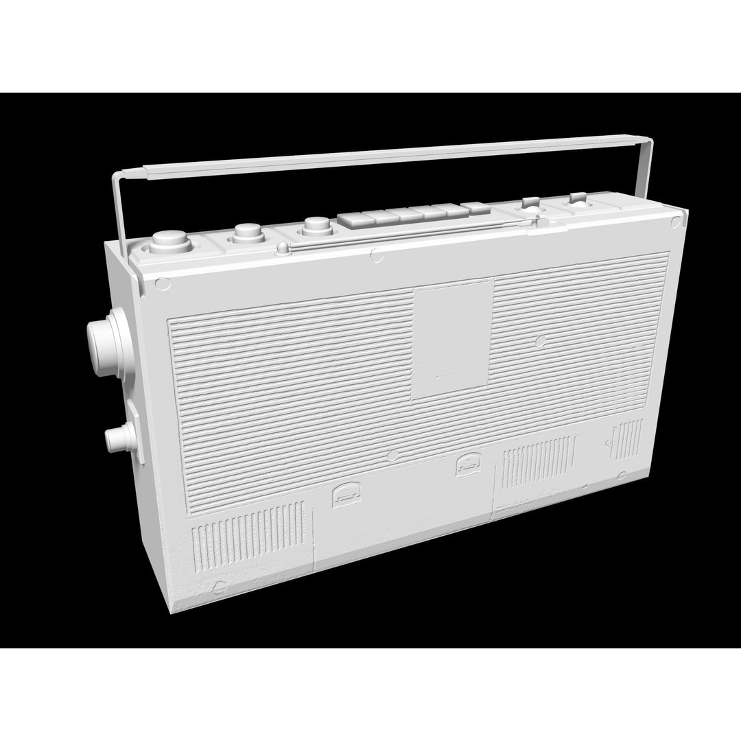 Retro Boombox 3D Model – Vintage Audio Pack, FBX & PBR Textures - View 67