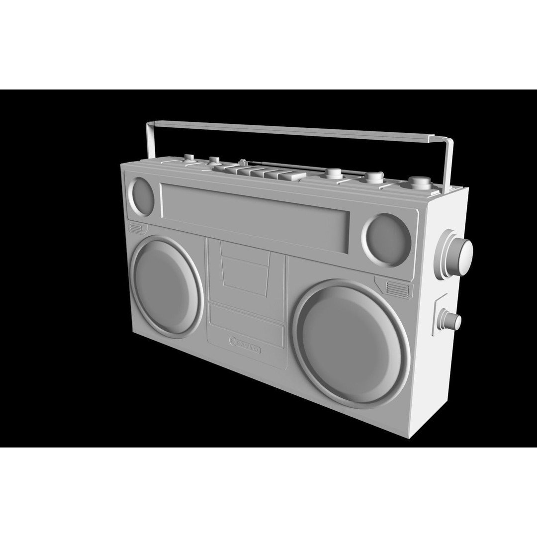 Retro Boombox 3D Model – Vintage Audio Pack, FBX & PBR Textures - View 68