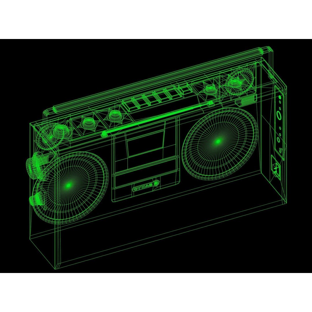 Retro Boombox 3D Model – Vintage Audio Pack, FBX & PBR Textures - View 69