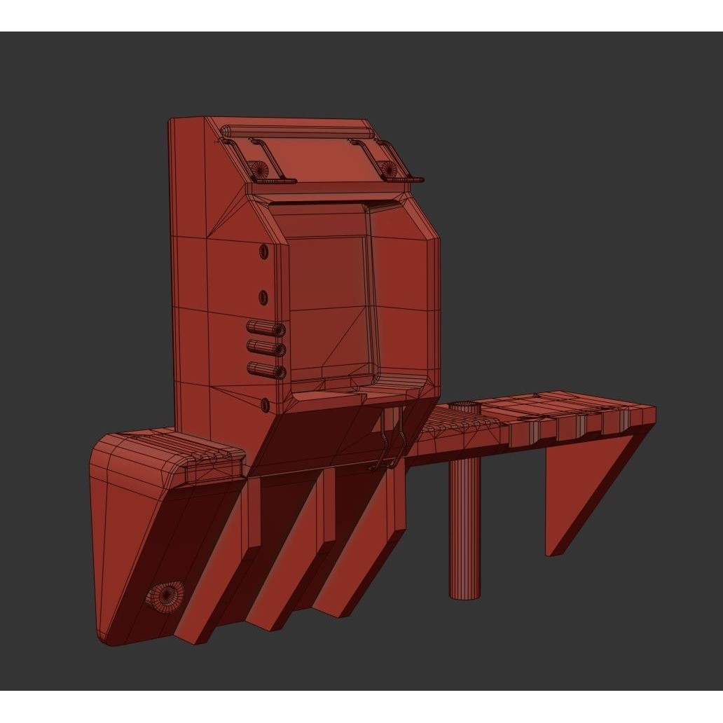 Sci-Fi Street Machine 3D Model – Low Poly PBR Game Asset, FBX - View 22