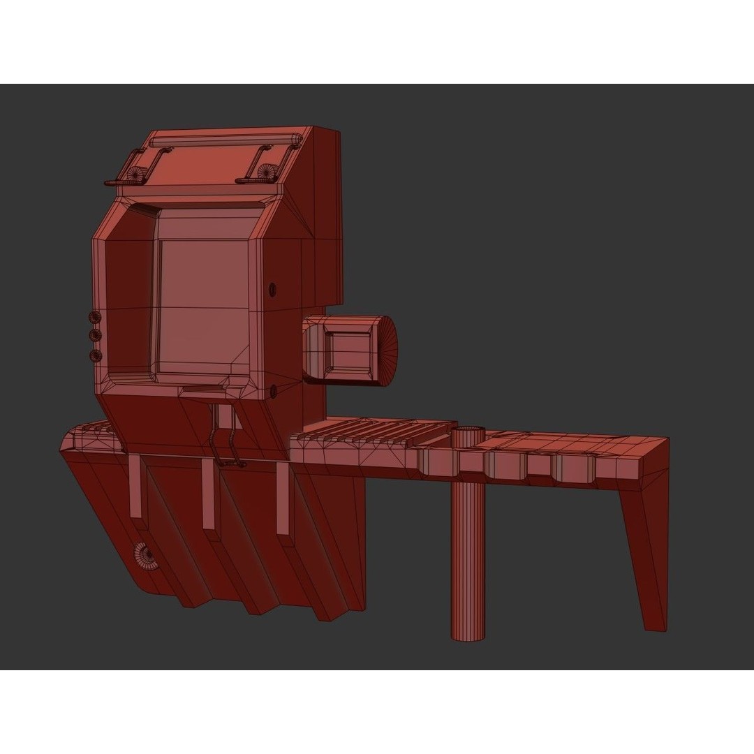 Sci-Fi Street Machine 3D Model – Low Poly PBR Game Asset, FBX - View 23