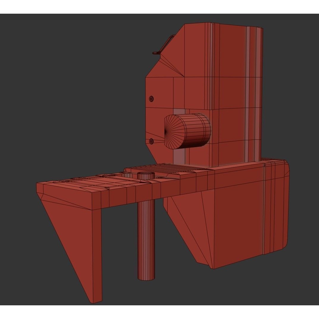 Sci-Fi Street Machine 3D Model – Low Poly PBR Game Asset, FBX - View 24