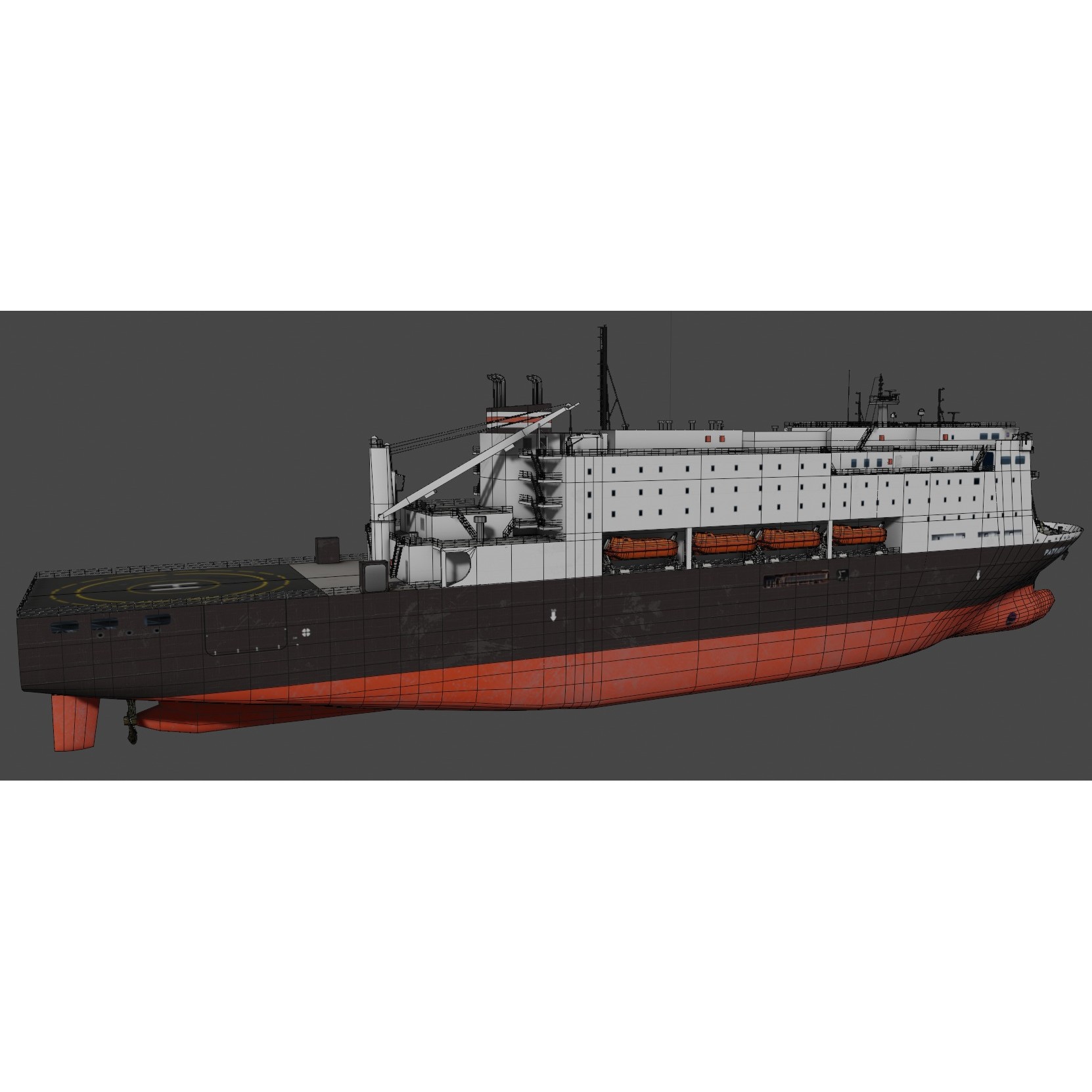 Training Ship PATRIOT STATE - Low-Poly 3D Model - View 10