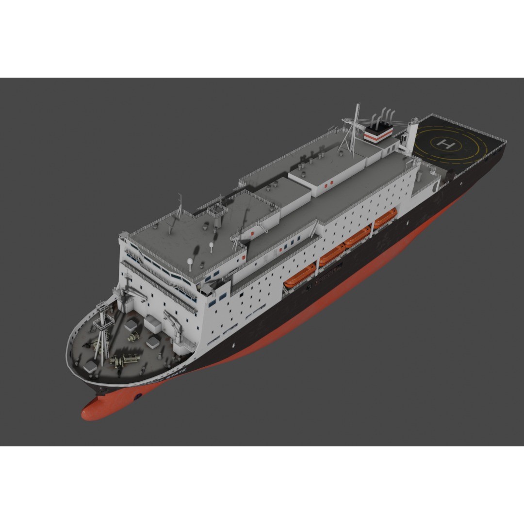 Training Ship PATRIOT STATE - Low-Poly 3D Model - View 4
