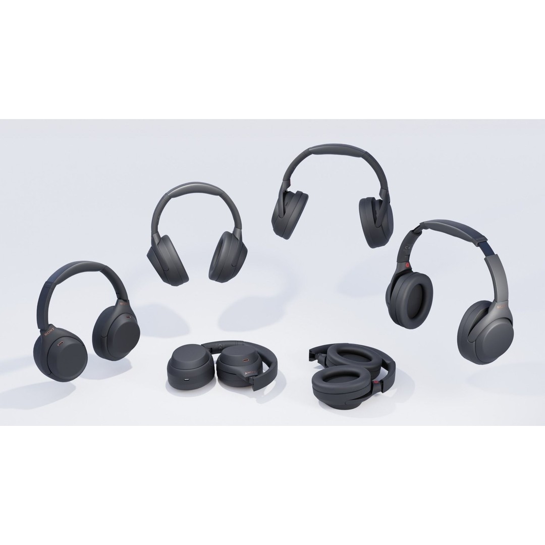Sony WH-1000XM4 3D Model – Rigged PBR Headset Asset for Animation - View 16