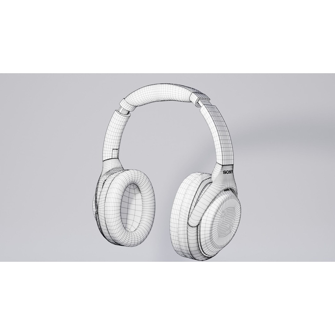 Sony WH-1000XM4 3D Model – Rigged PBR Headset Asset for Animation - View 3
