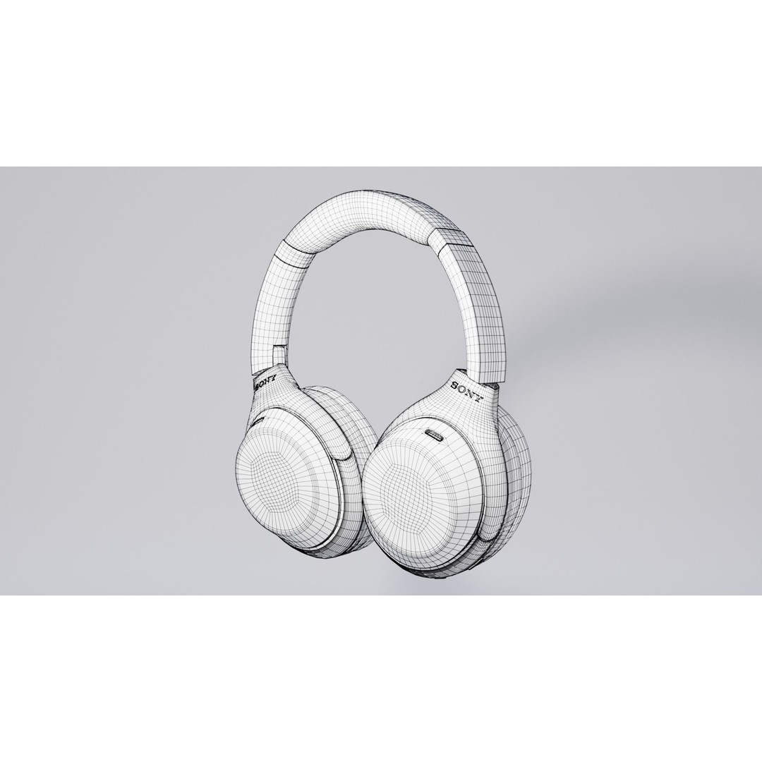 Sony WH-1000XM4 3D Model – Rigged PBR Headset Asset for Animation - View 5
