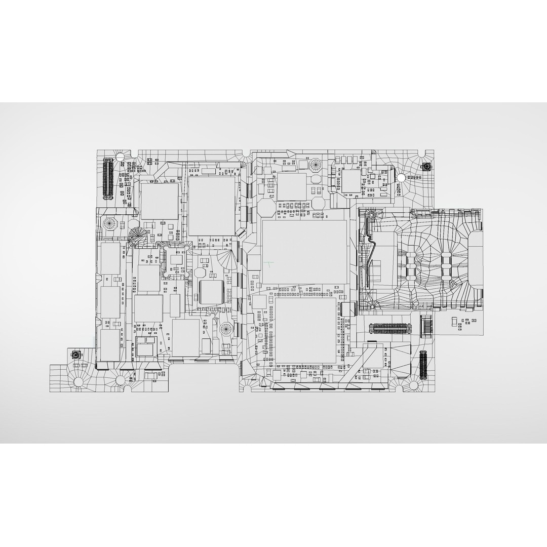 Electron Board 3D Model – Low Poly PBR Game Asset, FBX & OBJ
