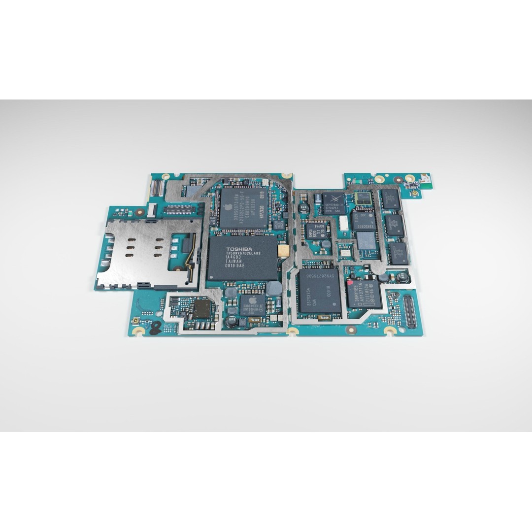 Electron Board 3D Model – Low Poly PBR Game Asset, FBX & OBJ - View 7