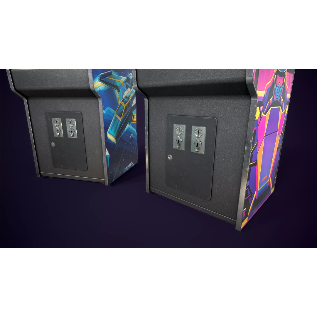 Retro Gaming Machine 3D Model – Low Poly Arcade Asset, FBX, PBR - View 13