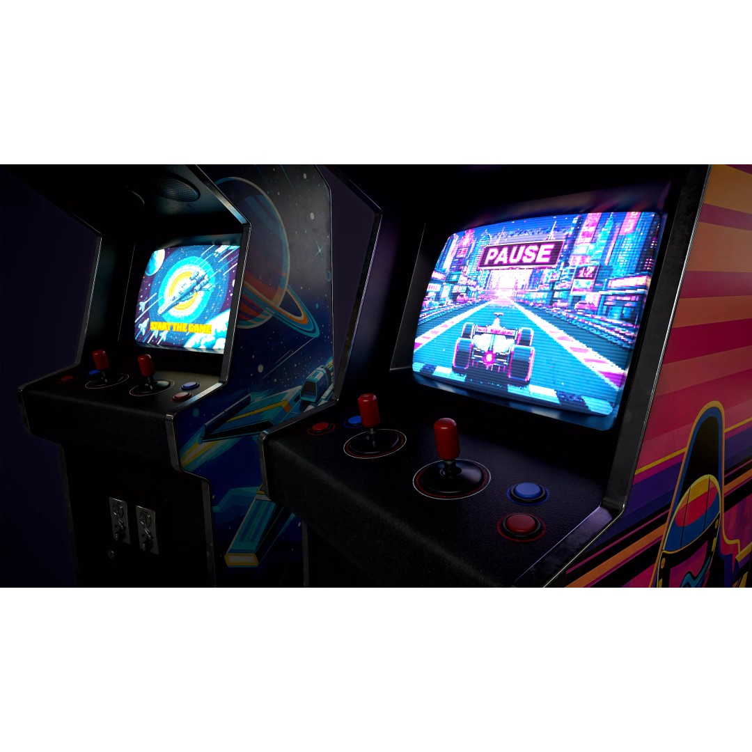 Retro Gaming Machine 3D Model – Low Poly Arcade Asset, FBX, PBR - View 14