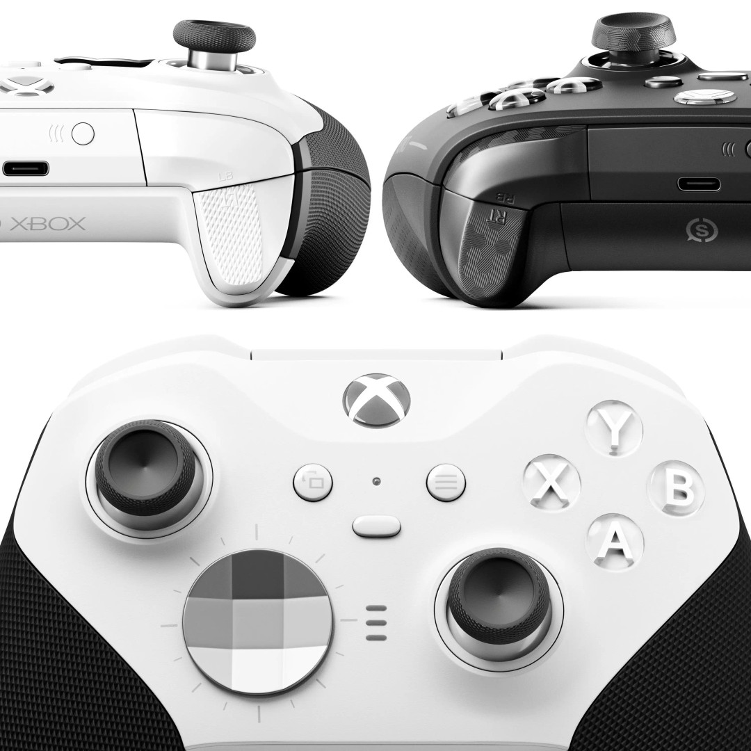 Microsoft Xbox Controllers 3D Model – Game-Ready PBR Asset, FBX - View 5
