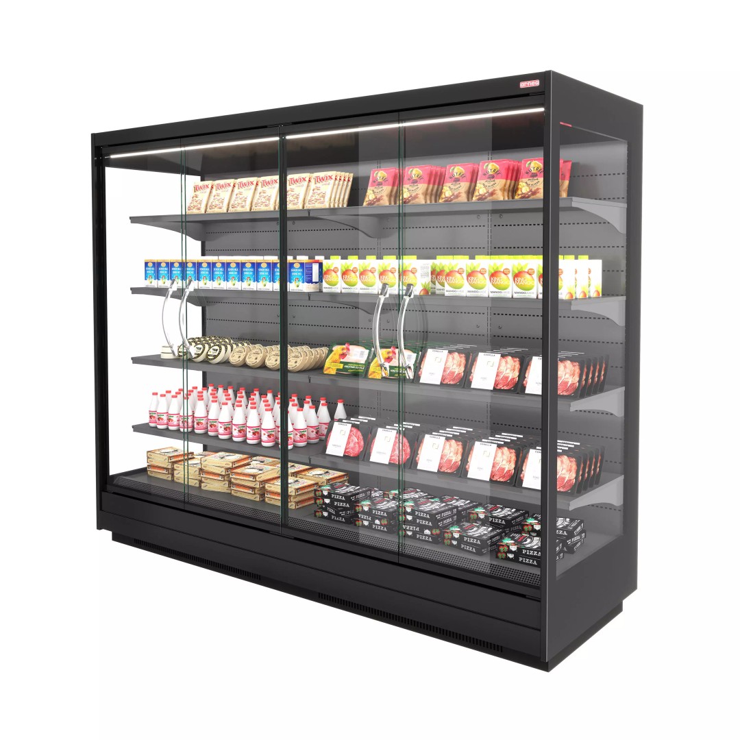 Osaka 3 Vertical Refrigerated Cabinet 3D Model – High Poly, FBX - View 2