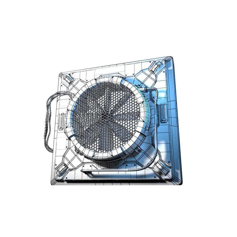 Ventilation Fan 3D Model – Low Poly PBR Asset for Unreal Engine