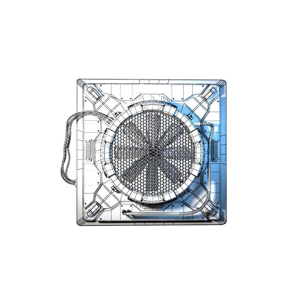 Ventilation Fan 3D Model – Low Poly PBR Asset for Unreal Engine - View 12