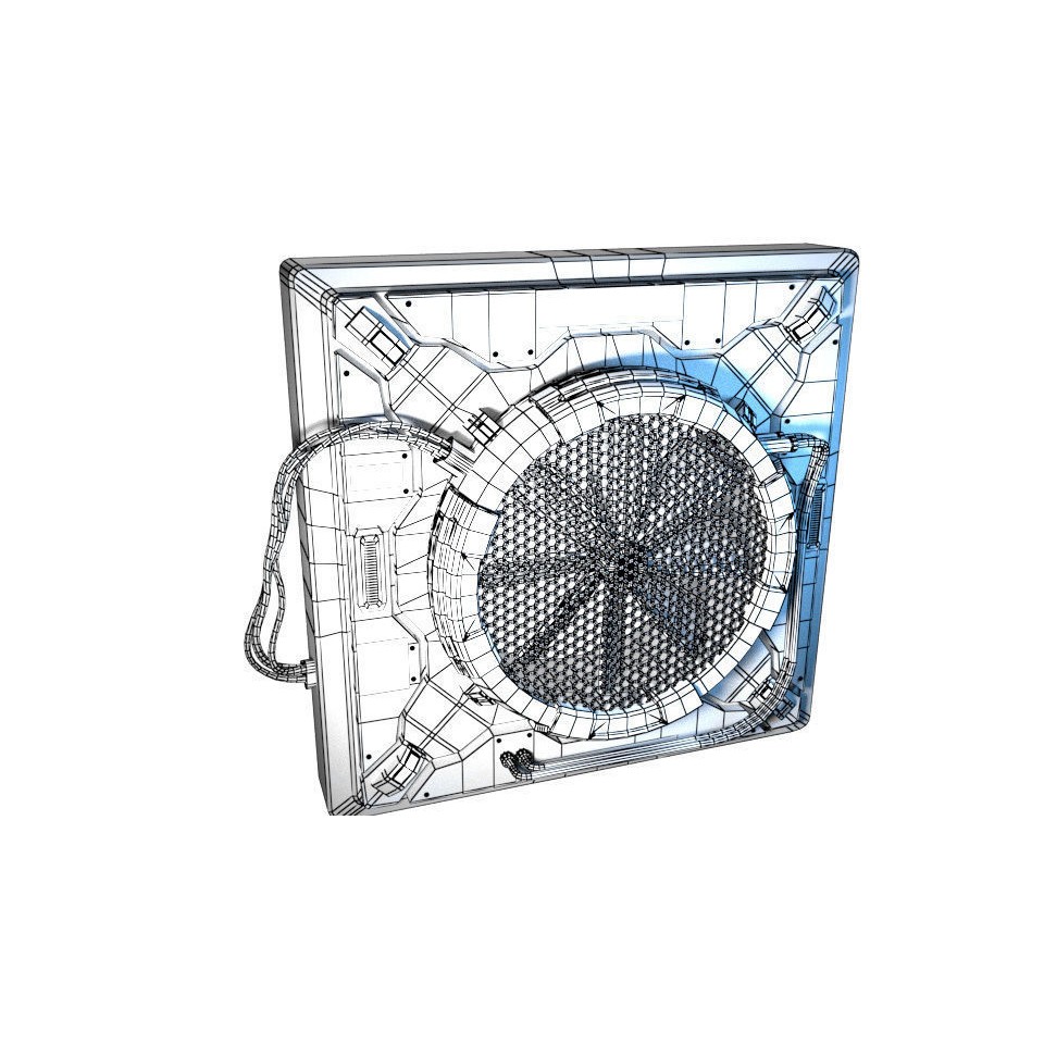 Ventilation Fan 3D Model – Low Poly PBR Asset for Unreal Engine - View 13