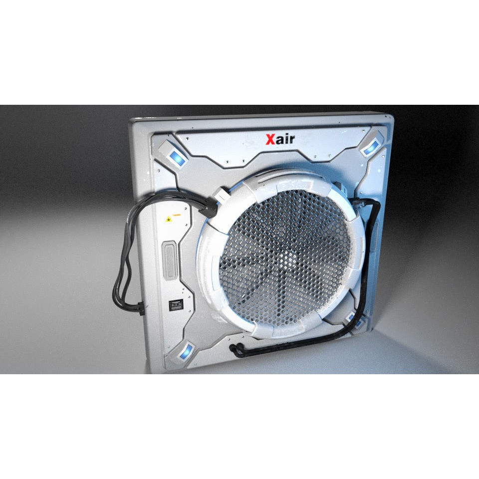 Ventilation Fan 3D Model – Low Poly PBR Asset for Unreal Engine - View 3