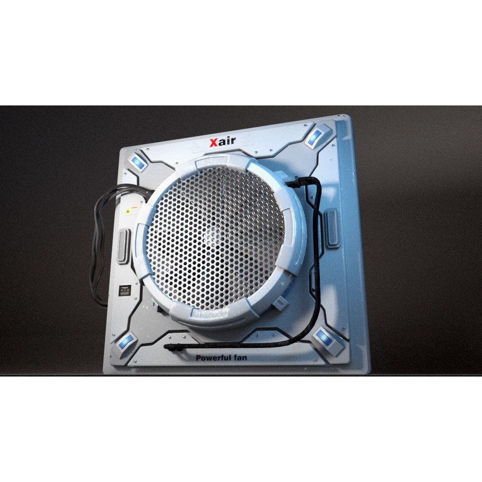 Ventilation Fan 3D Model – Low Poly PBR Asset for Unreal Engine - View 4